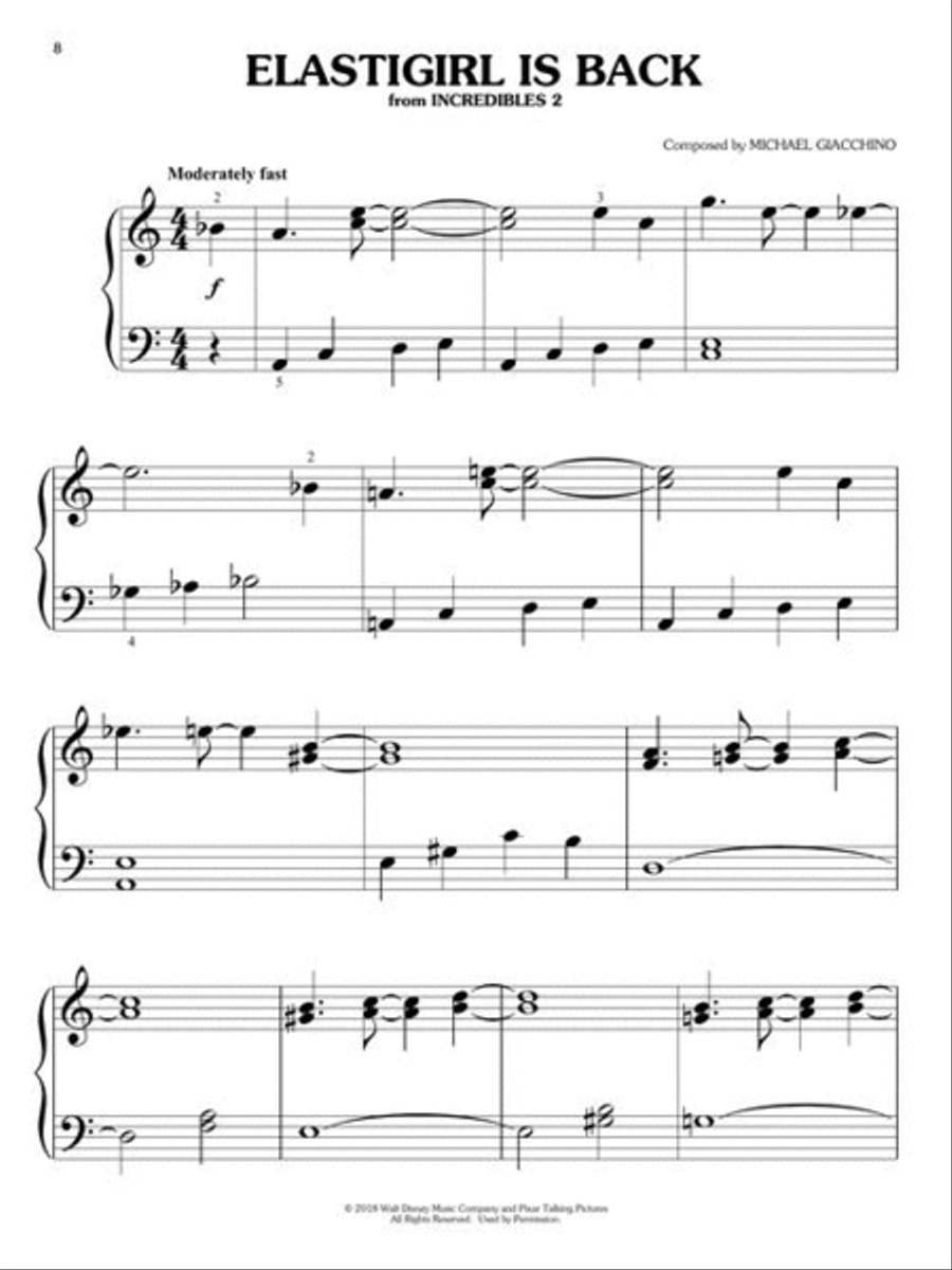 Disney Heroes and Sheroes for Big-Note Piano Easy Piano scores gallery preview page 5