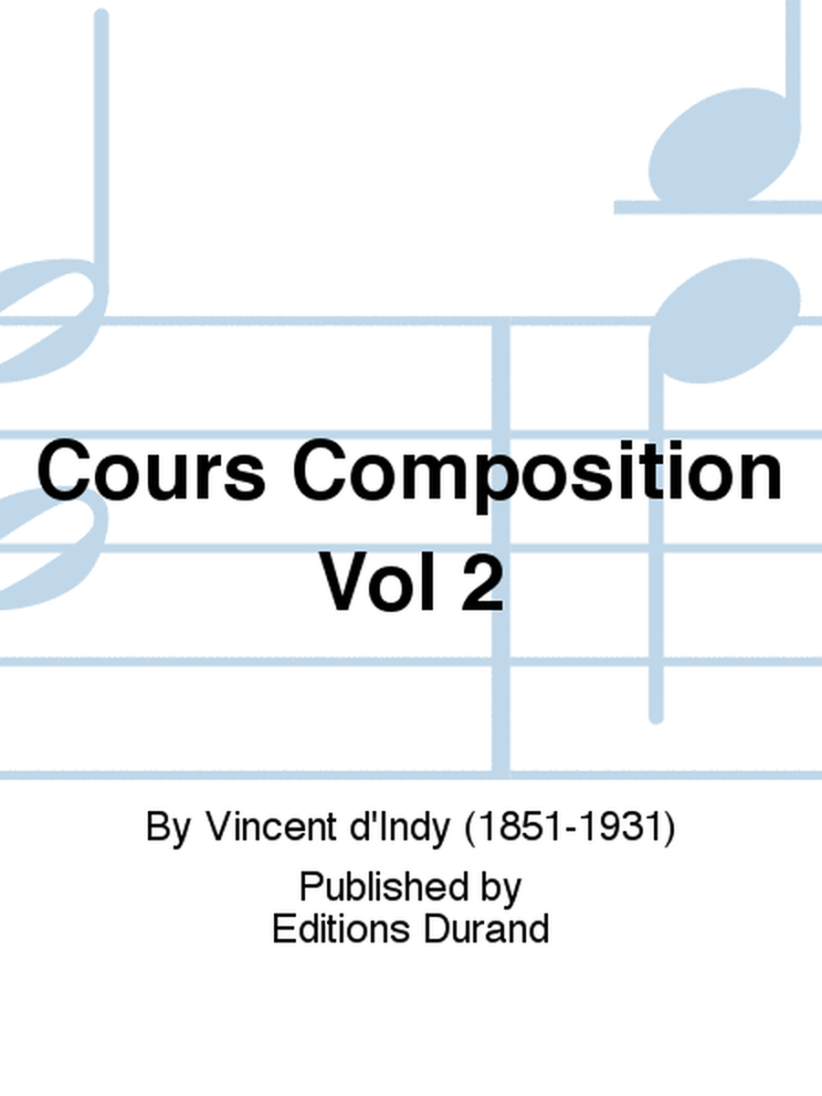 Cours Composition Vol 2