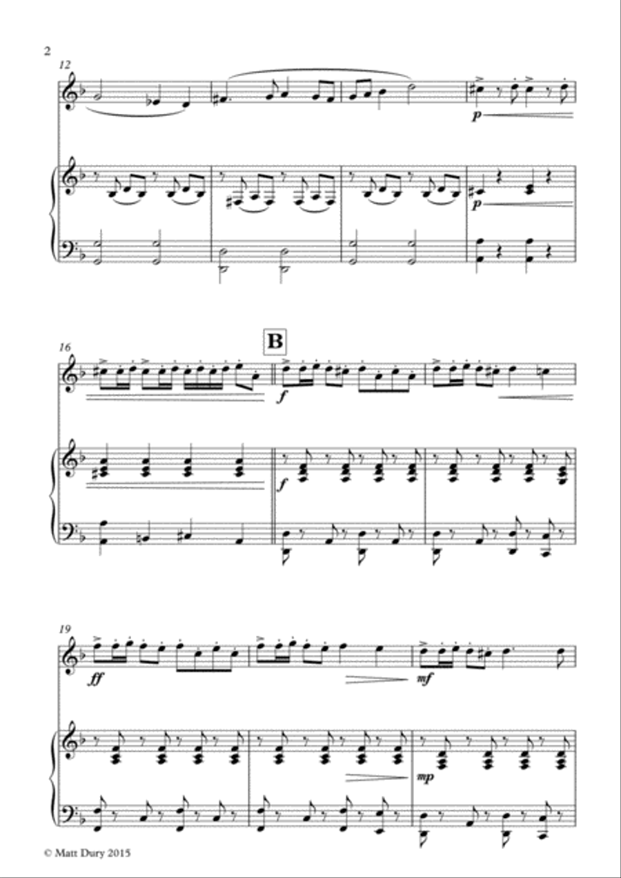 Fantasy for Trumpet Trumpet Duet scores gallery preview page 3