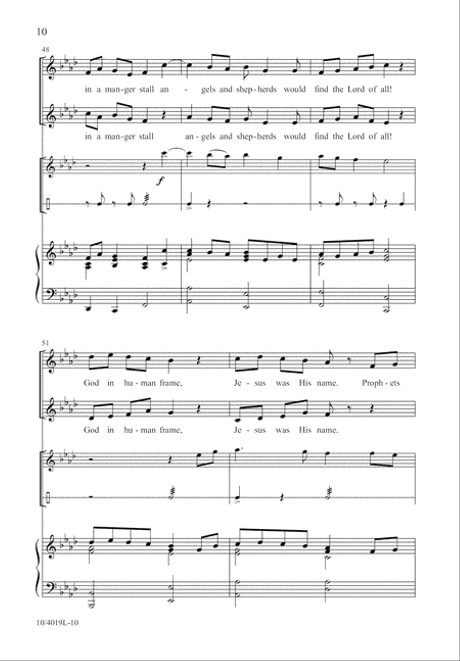 Prophets Knew Unison Choir scores gallery preview page 10