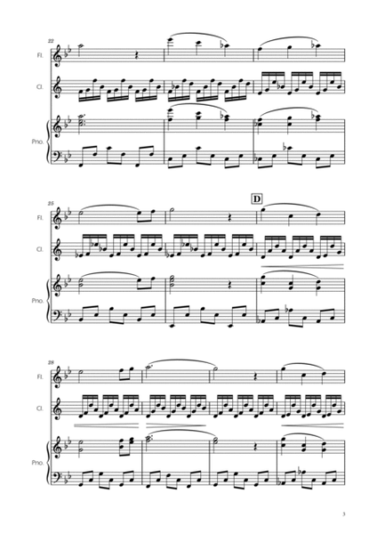 The Swan - Saint-Saens - Flute and Clarinet Duet w/ Piano image number null