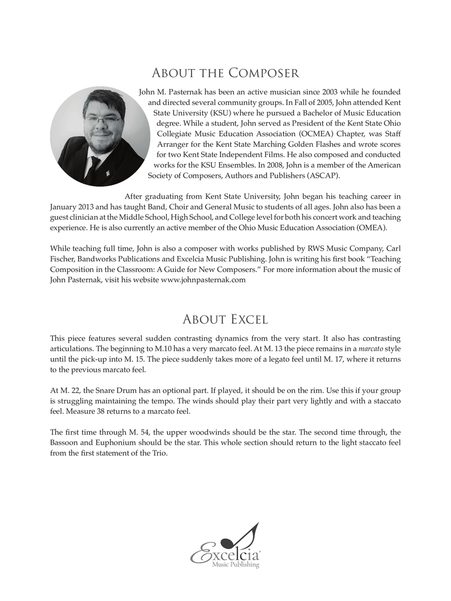 Excel (Score) Concert Band scores gallery preview page 3