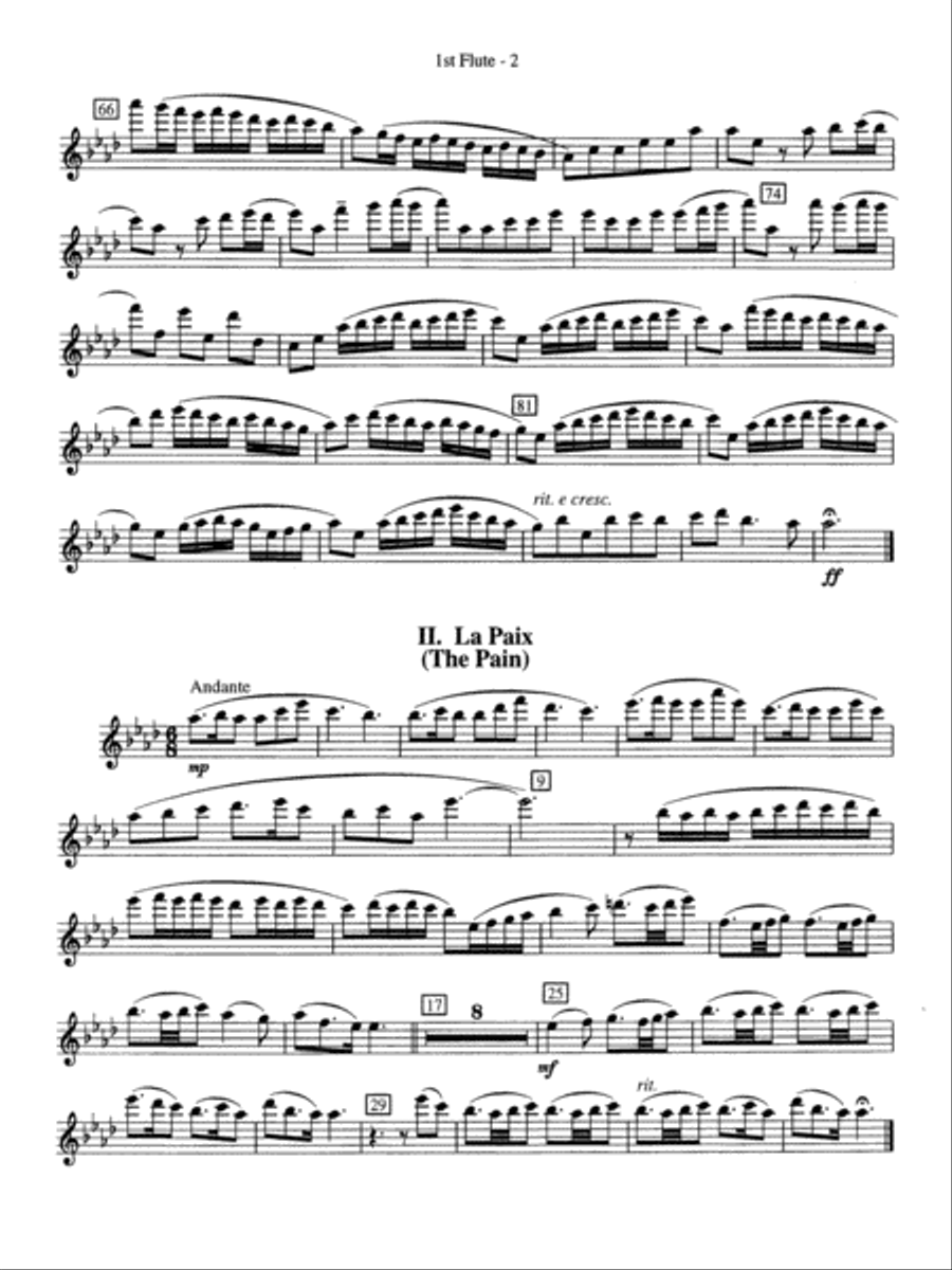 Royal Fireworks Music: Flute Concert Band scores gallery preview page 2
