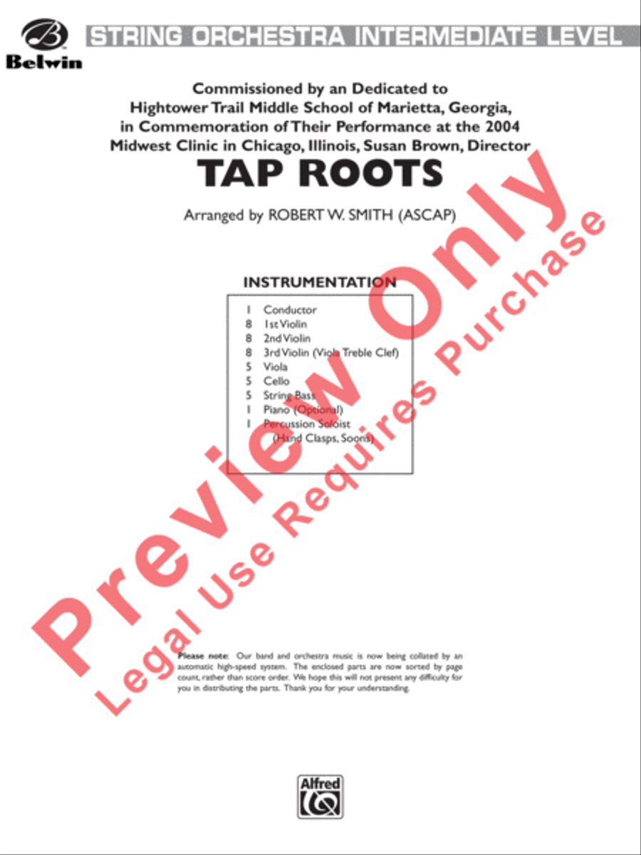 Tap Roots Tap Roots String Orchestra scores gallery preview page 2