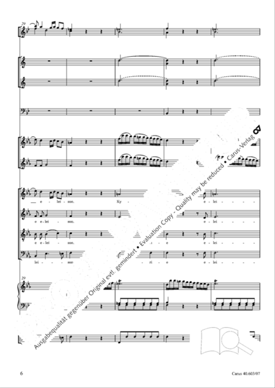 Grosse Orgelsolomesse in Es 4-Part scores gallery preview page 19