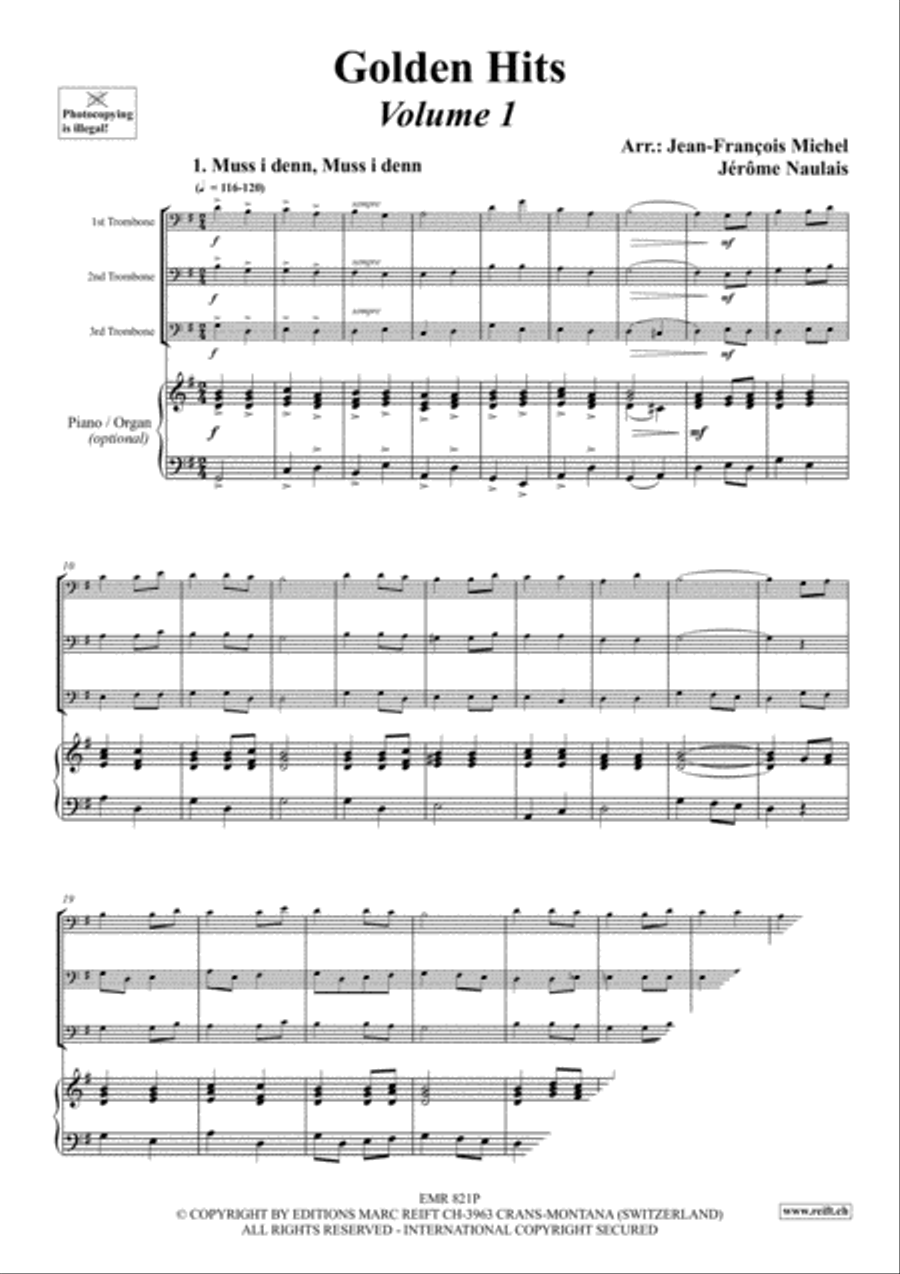 Golden Hits Trombone Trio scores gallery preview page 3