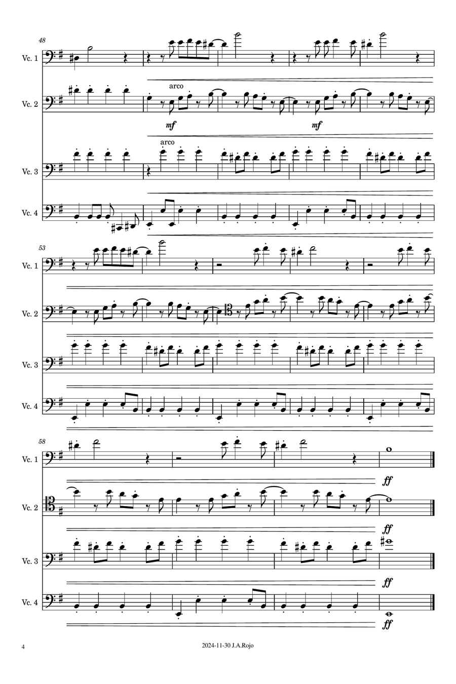Happy Together Happy Together String Quartet scores gallery preview page 4