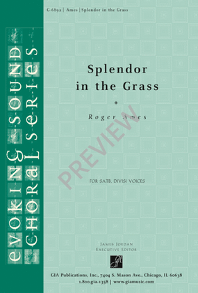 Book cover for Splendor in the Grass