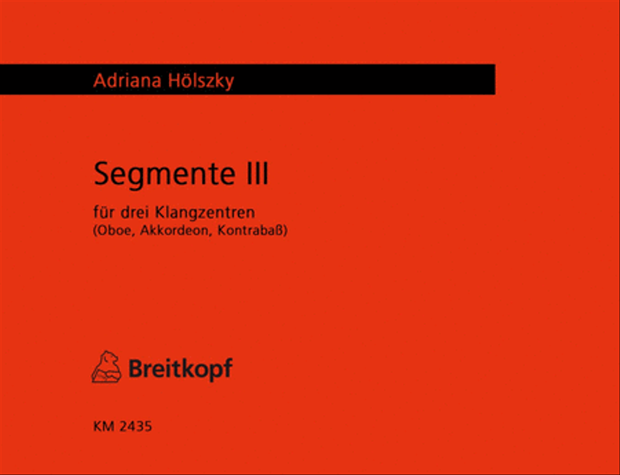 Segmente III Oboe scores gallery preview page 1