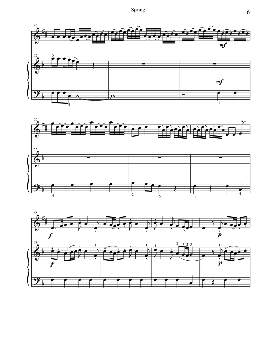 Classical Duets for Alto Saxophone Piano 4 Selections from Vivaldi s Four Seasons by Antonio Vivaldi Woodwind Duet Digital Sheet Music Sheet Music Plus