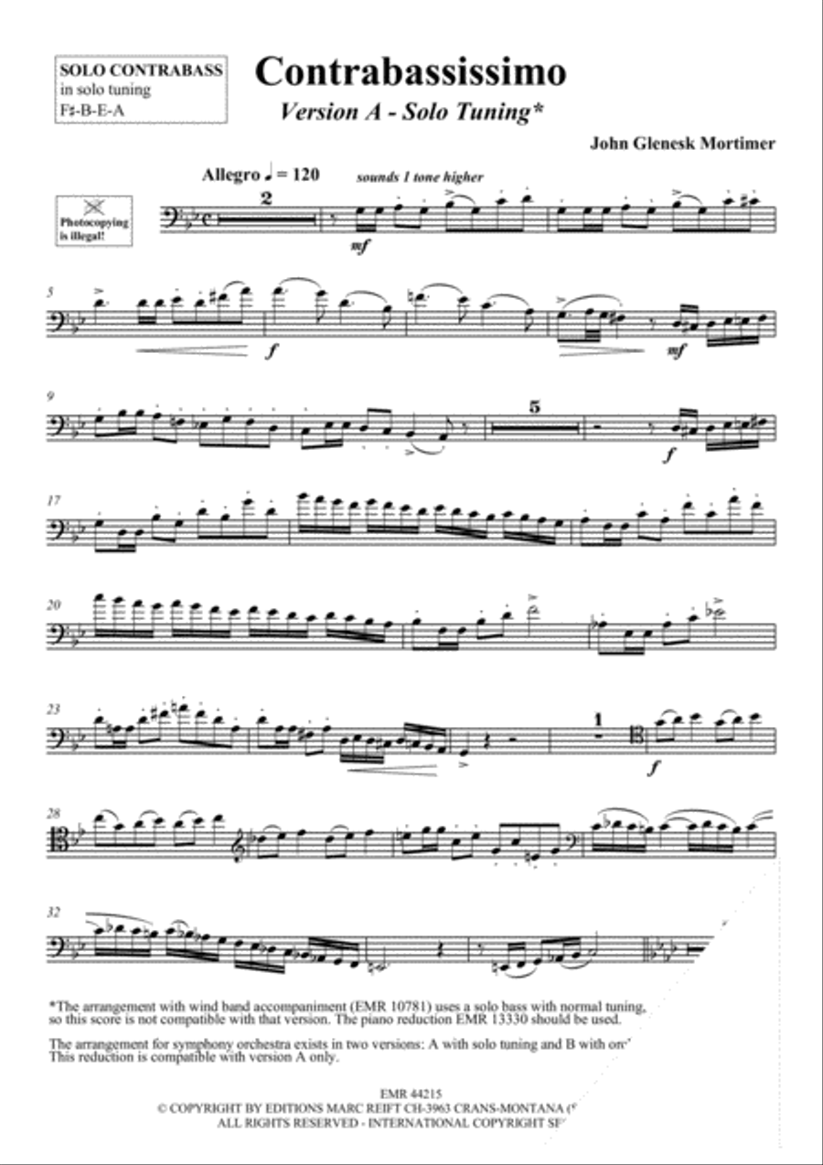 Contrabassissimo Double Bass scores gallery preview page 3