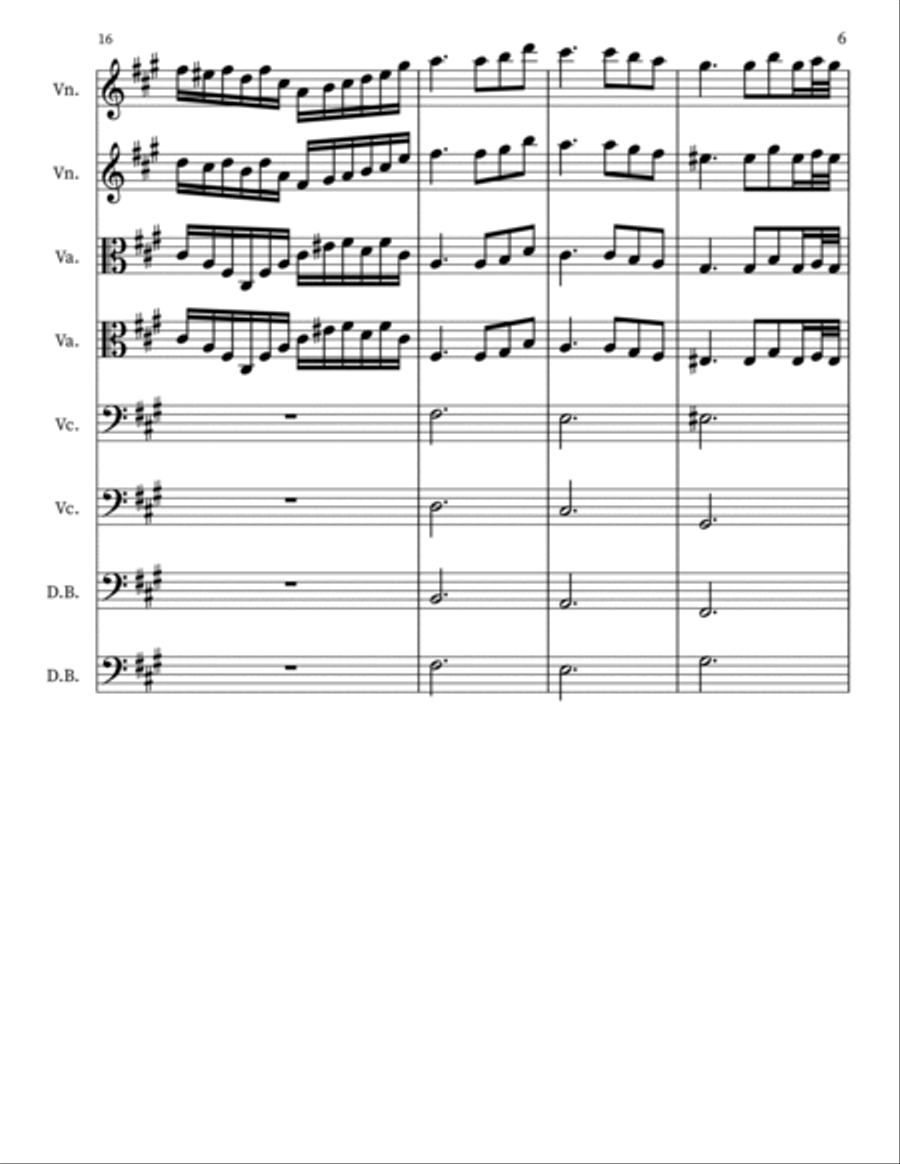 String Octet in F# minor, Op. 1 - Score Only Chamber Music scores gallery preview page 6