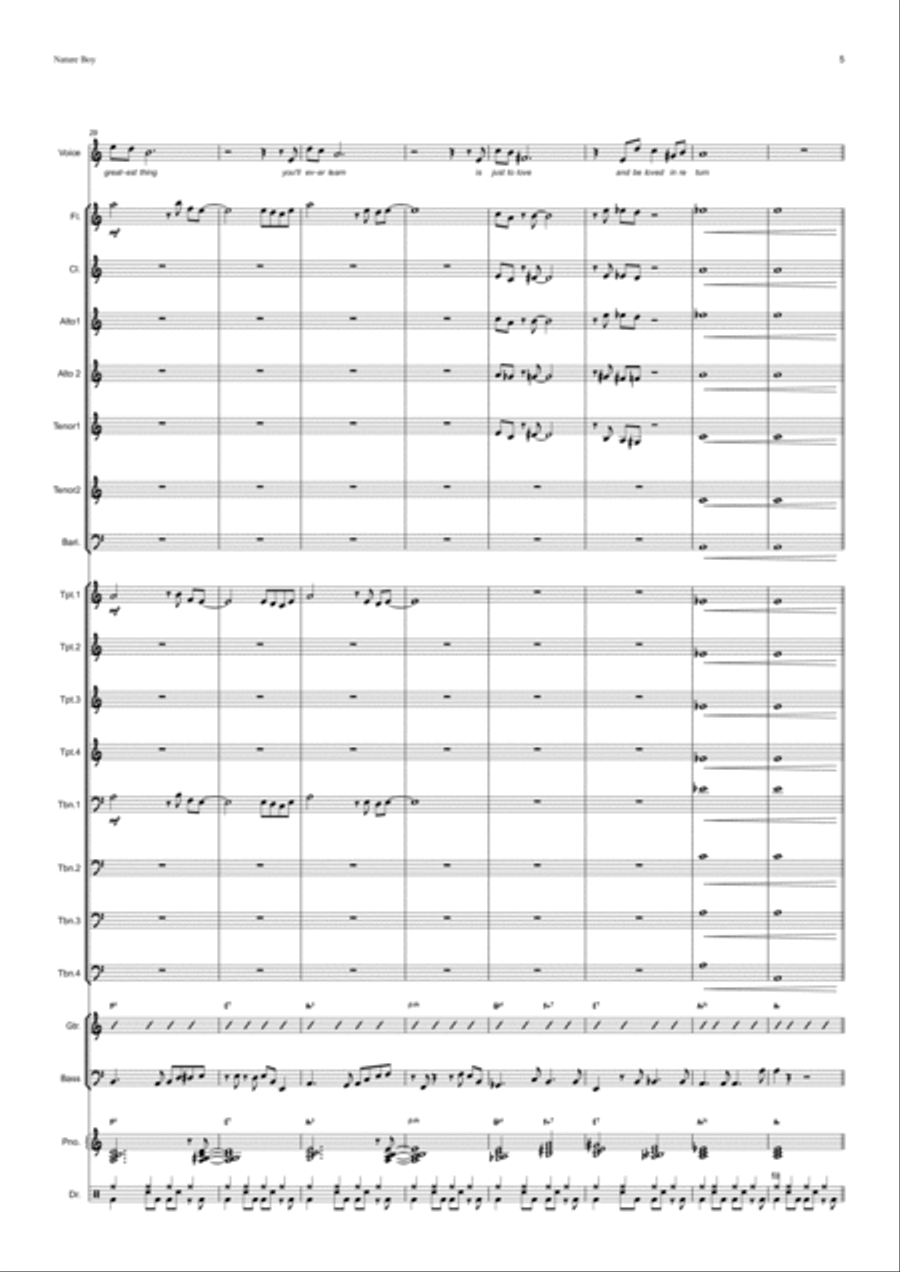 Nature Boy Jazz Ensemble scores gallery preview page 6