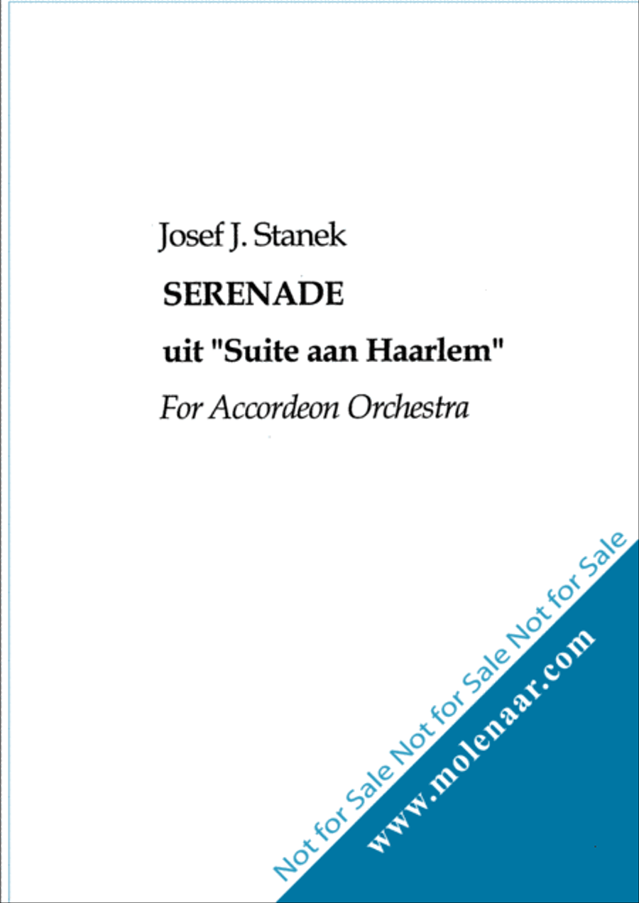 Serenade (Suite Aan Haarlem) Accordion Orchestra scores gallery preview page 3