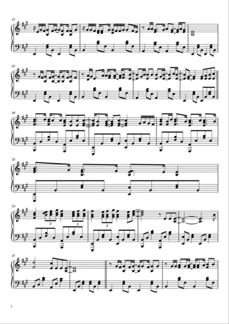Mariner's Apartment Complex Piano Solo scores gallery preview page 2