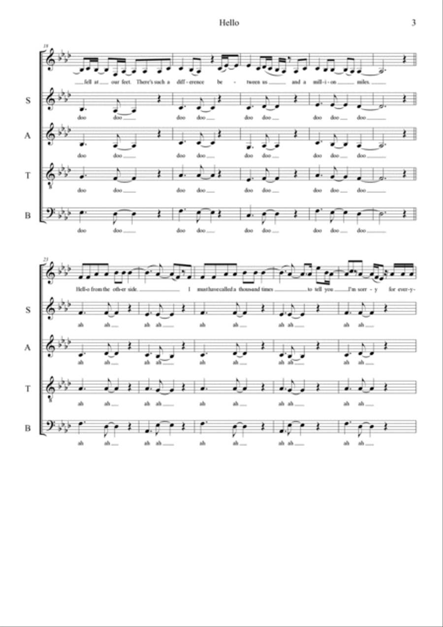 Hello 4-Part scores gallery preview page 3