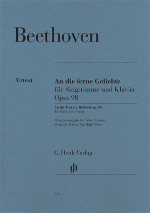 Book cover for To the Distant Beloved, Op. 98