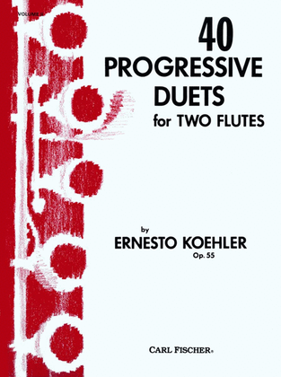 Book cover for 40 Progressive Duets For Two Flutes