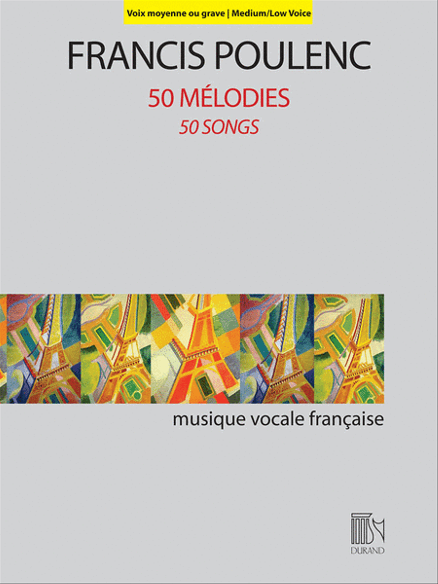 50 Mélodies (50 Songs) 50 Mélodies (50 Songs) Medium Voice scores gallery preview page 1