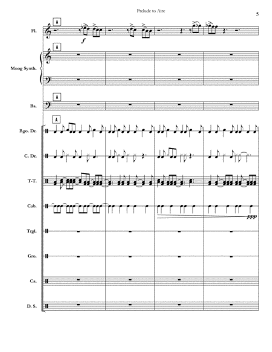 Prelude To Aire Small Ensemble scores gallery preview page 5
