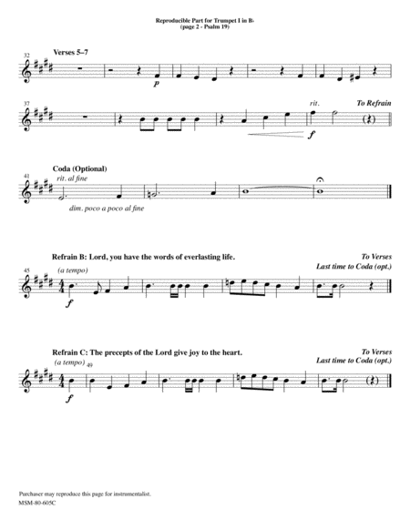 Psalm 19 (Downloadable Brass/Percussion Parts)