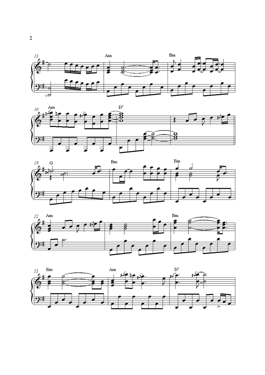 Samba Pa Ti Piano Solo scores gallery preview page 3