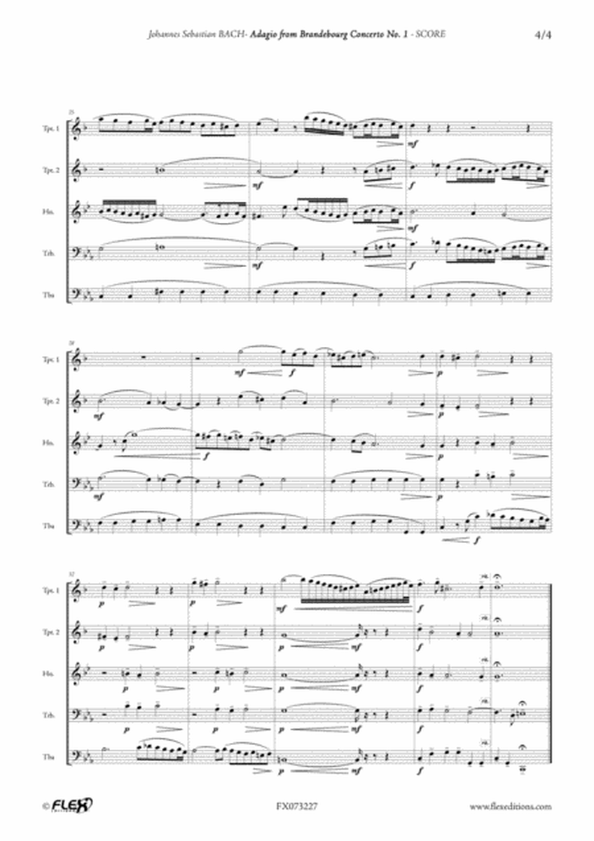 Adagio from Brandebourg Concerto No. 1 image number null