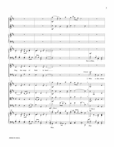 Sing the Songs of Bethlehem (Downloadable Full Score) image number null