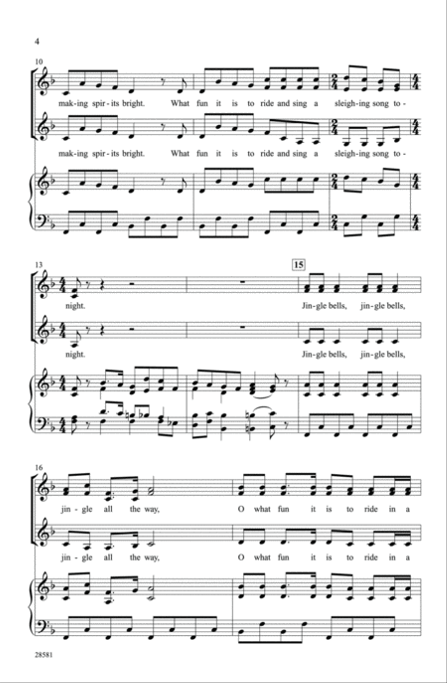 Nutcracker Jingles Women's Choir scores gallery preview page 16