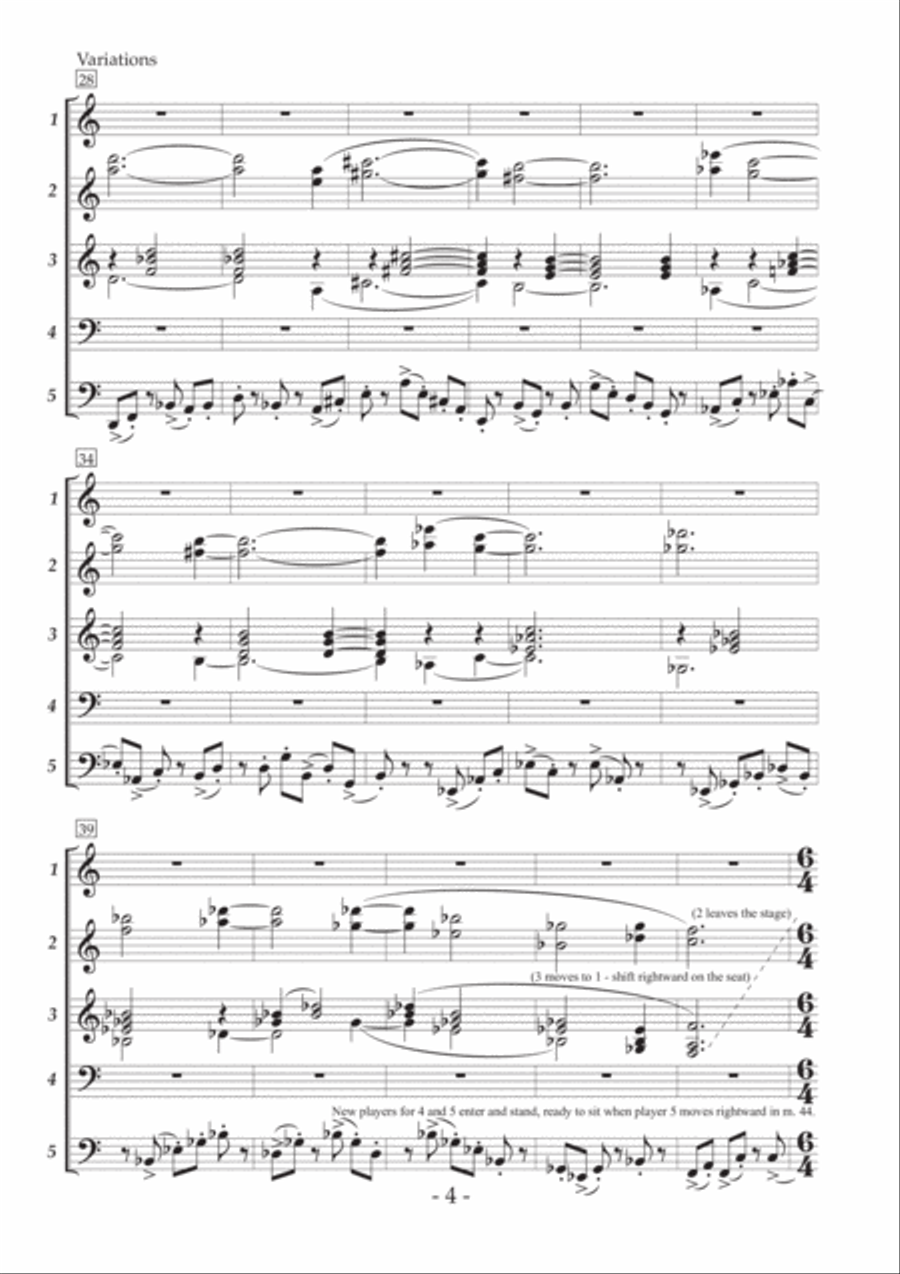 Variations for Multi-Hands Piano 1 Piano, 4-Hands scores gallery preview page 6