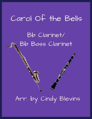 Book cover for Carol Of the Bells, Bb Clarinet and Bb Bass Clarinet Duet