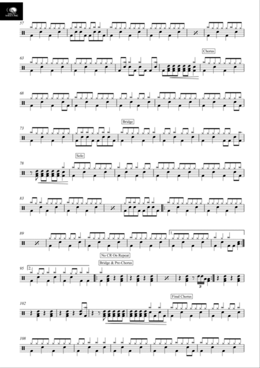 Hail To The King Drum Set scores gallery preview page 2
