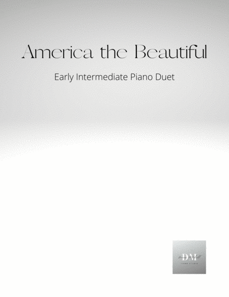 America the Beautiful Piano Duet image number null