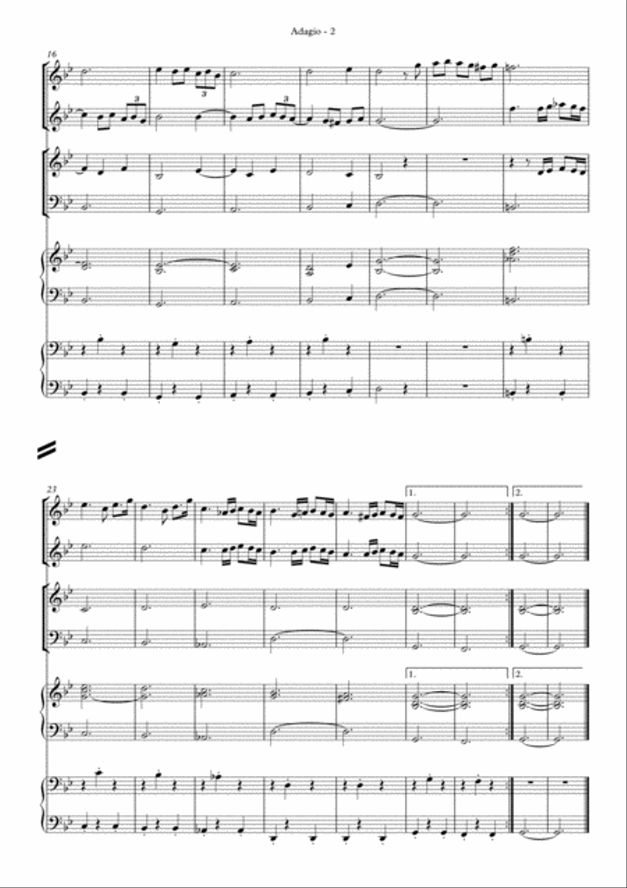 Albinoni - Adagio Albinoni - Adagio Large Ensemble scores gallery preview page 2