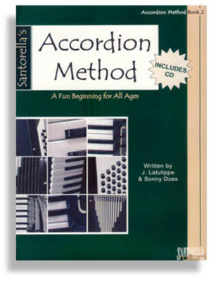 Book cover for Santorella Accordion Method * Book 2 * with CD
