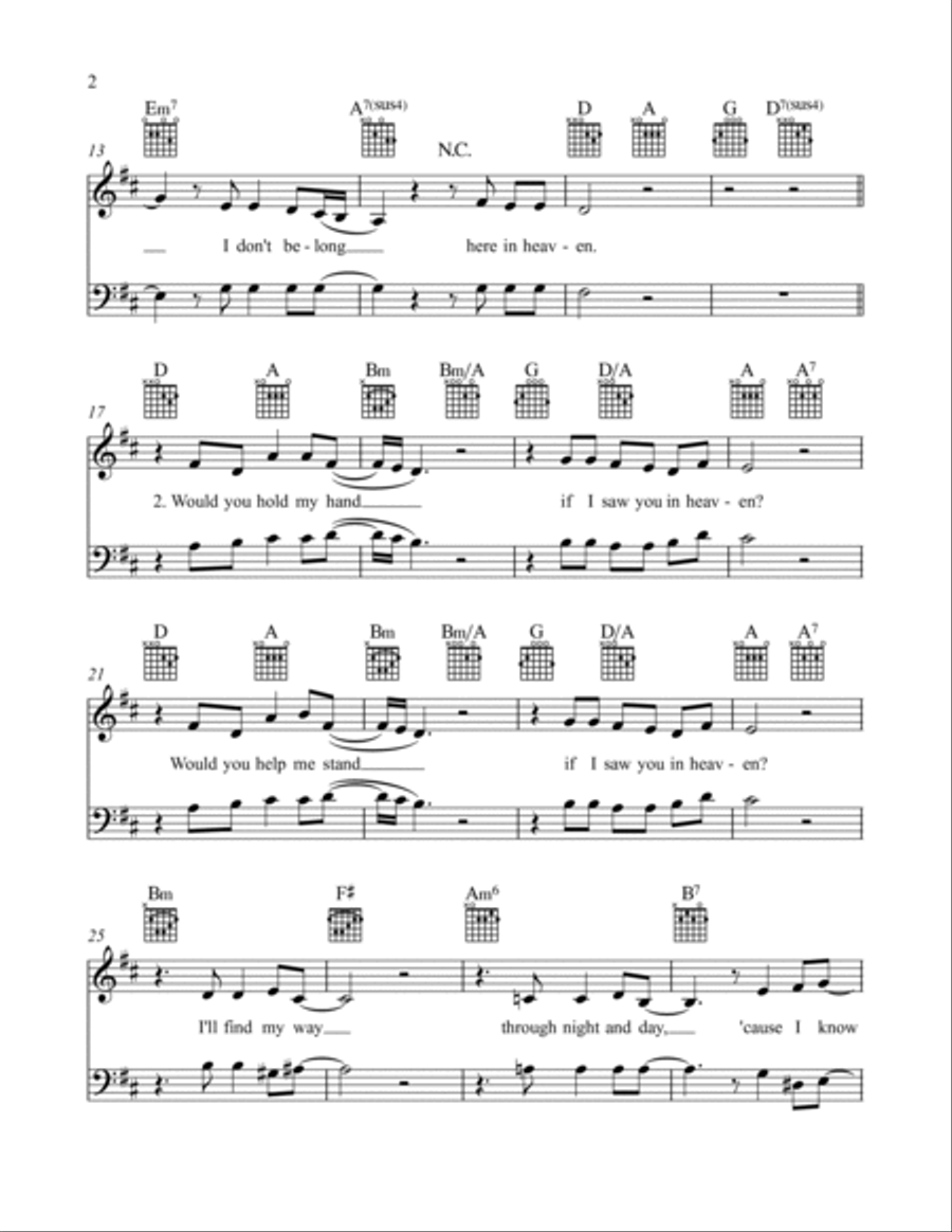 Tears In Heaven Piano scores gallery preview page 3