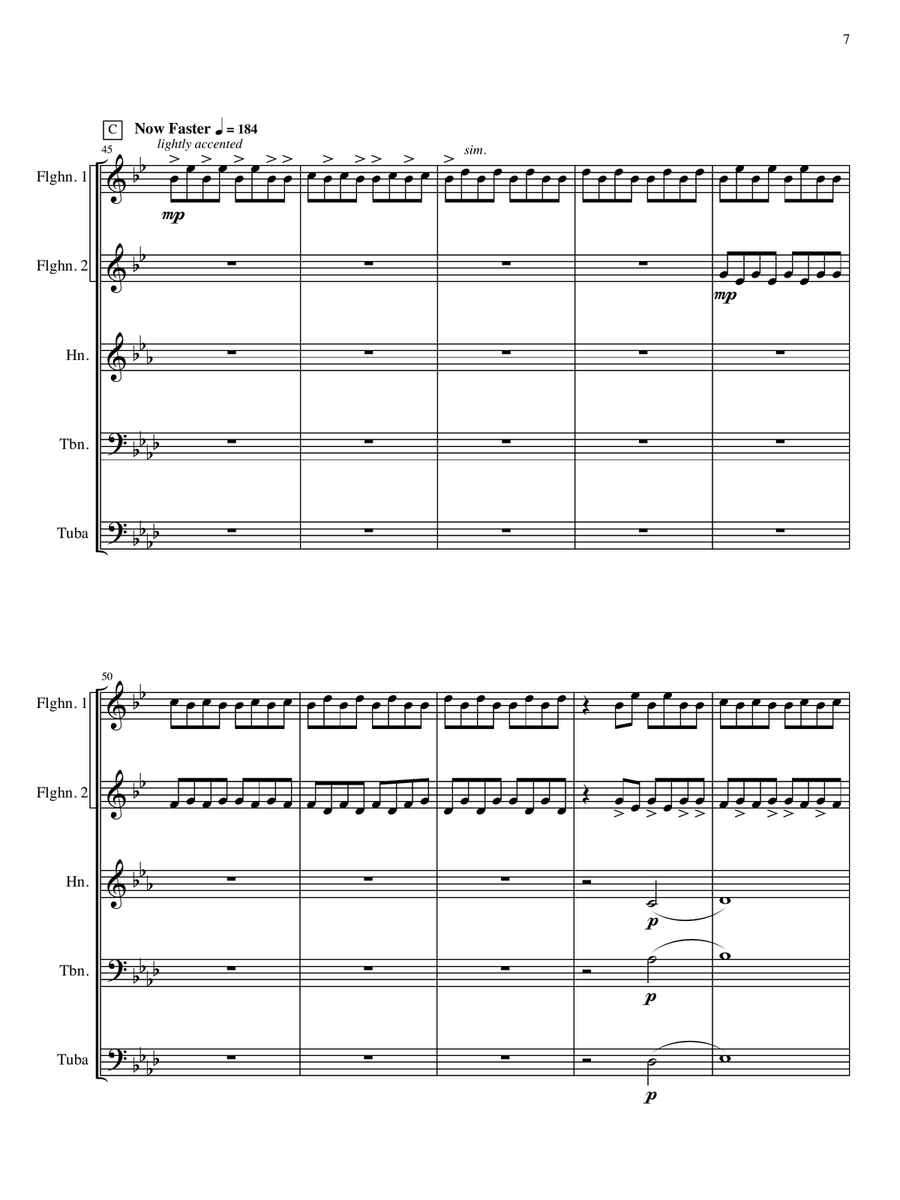 Viva La Vida - Full Score Brass Quintet scores gallery preview page 6