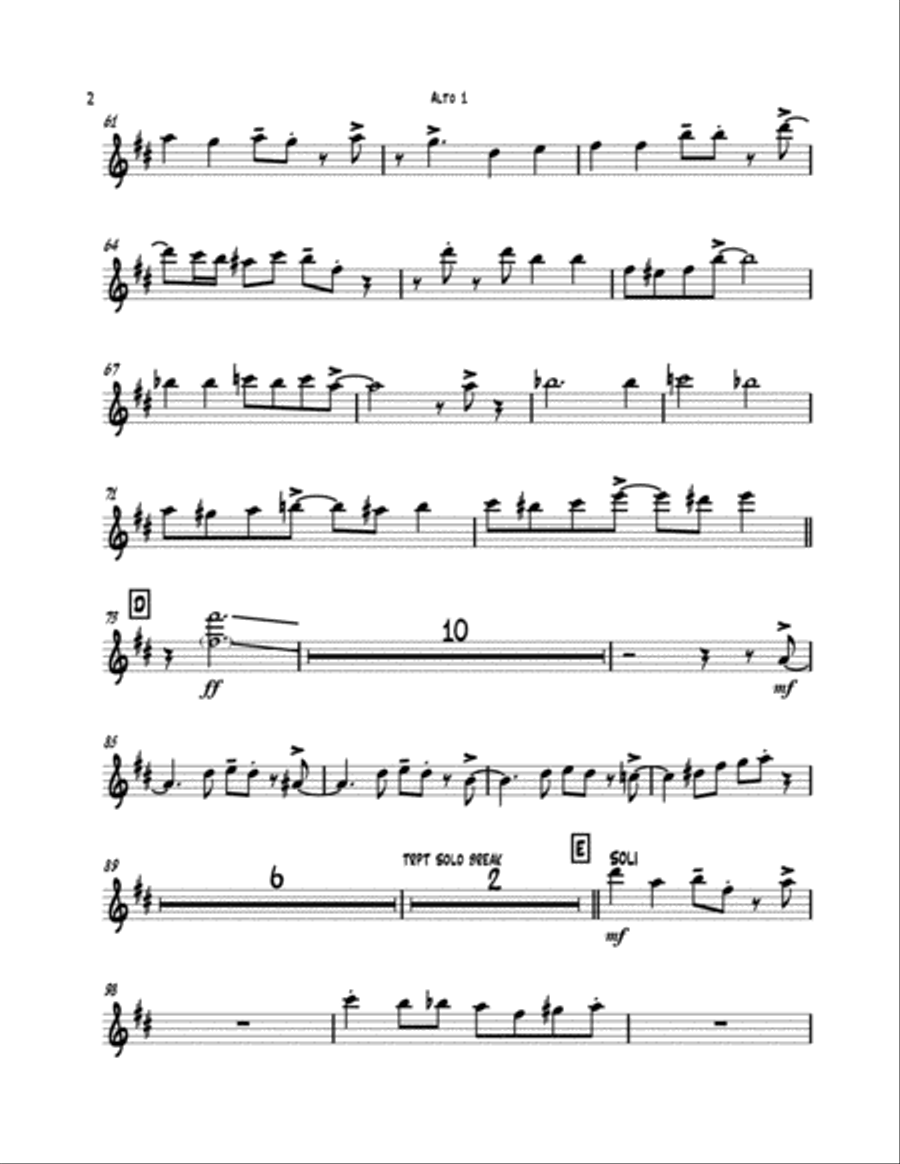 Tie A Yellow Ribbon Round The Ole Oak Tree Jazz Ensemble scores gallery preview page 2