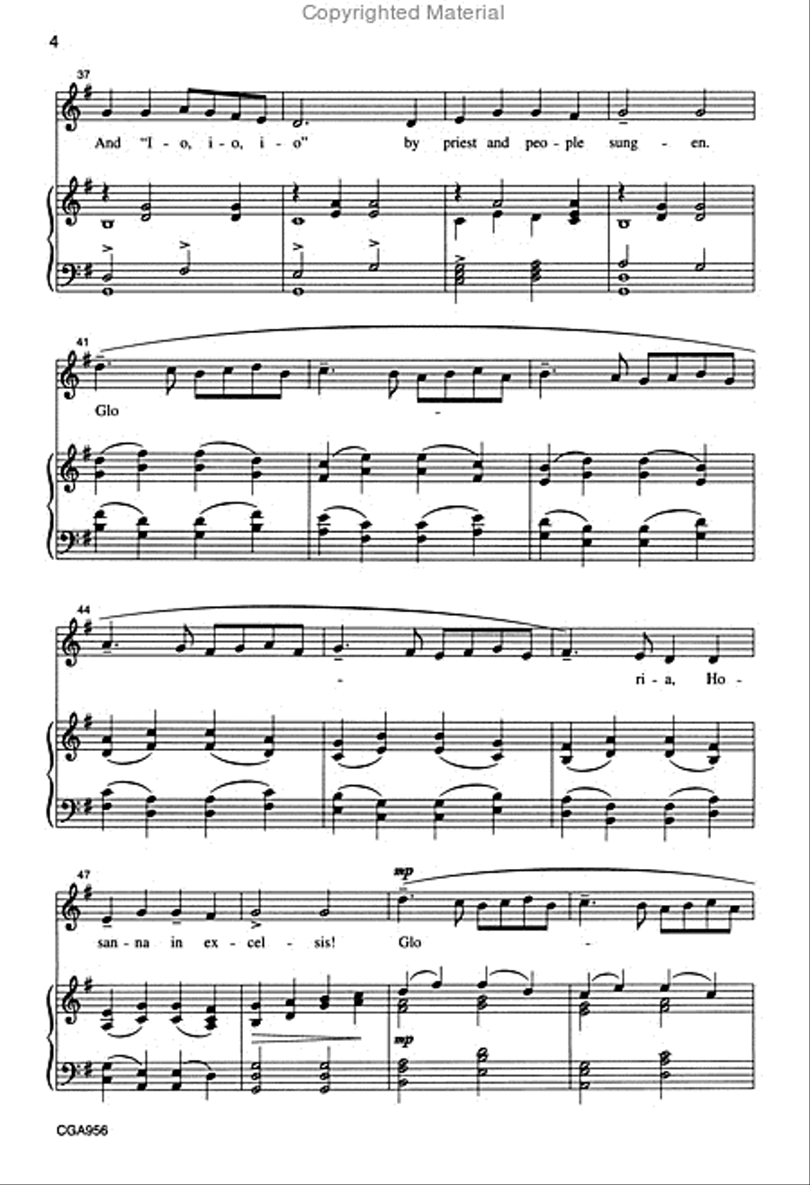 Ding, Dong Merrily on High Unison Choir scores gallery preview page 5