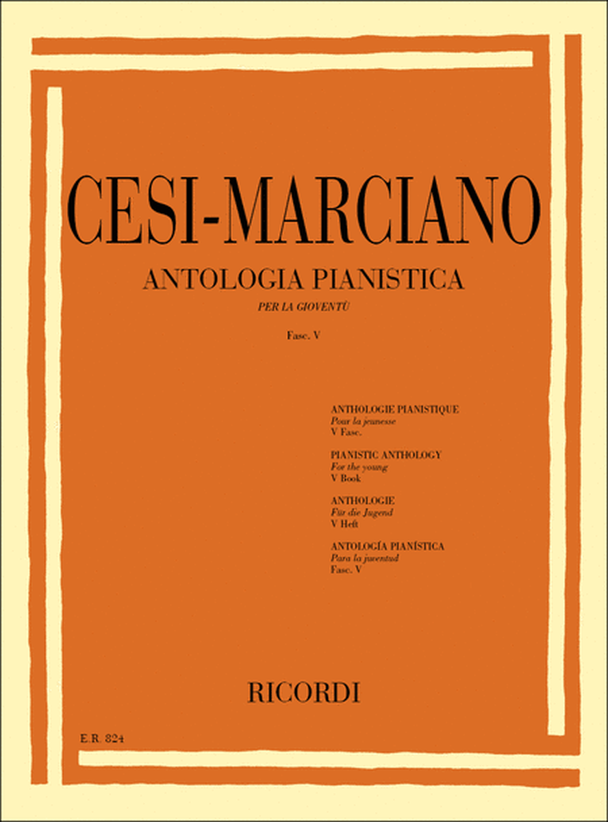 Antologia Pianistica Per La Giovente - Fasc. V
