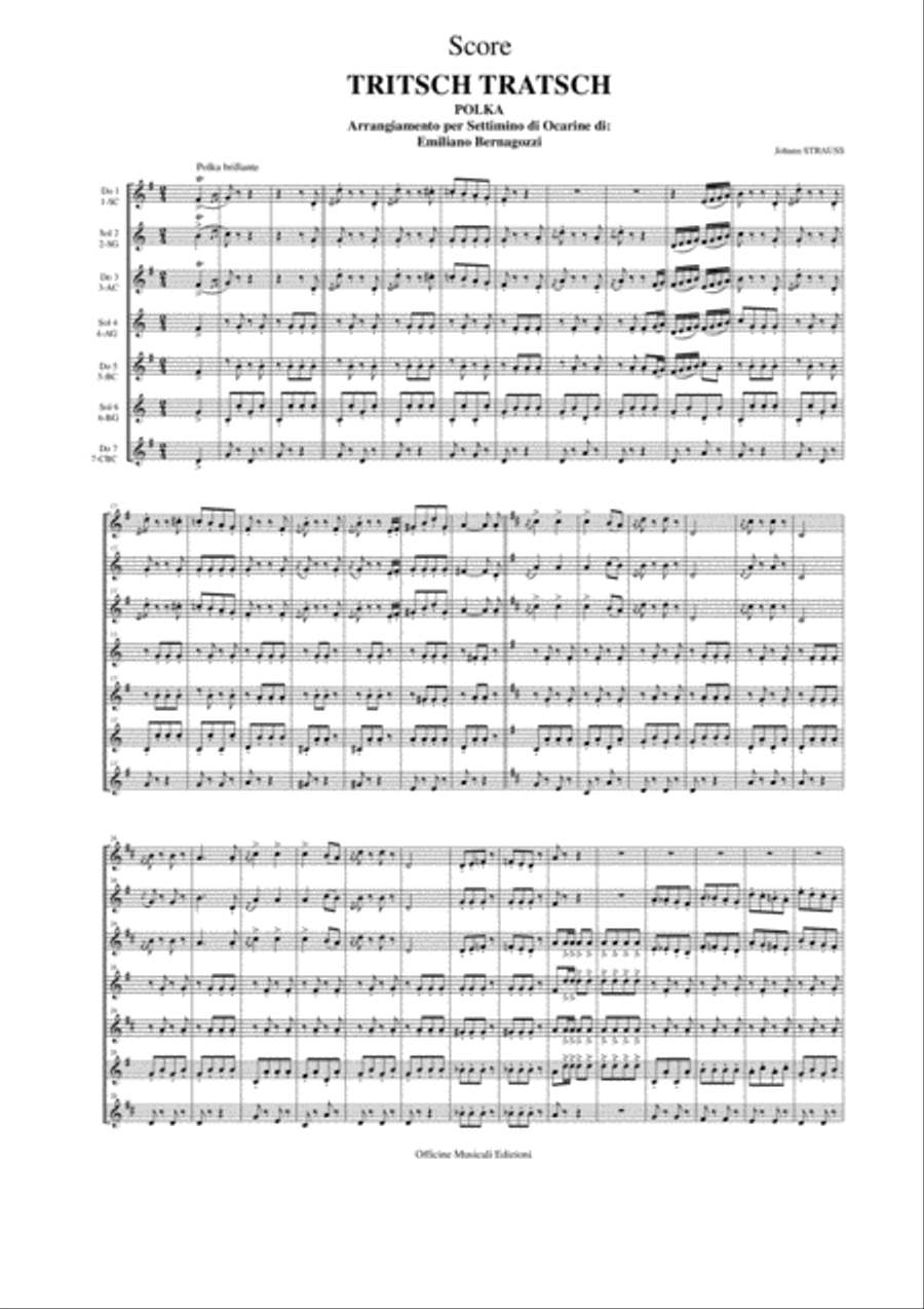 Tritsch-Tratsch-Polka Small Ensemble scores gallery preview page 3