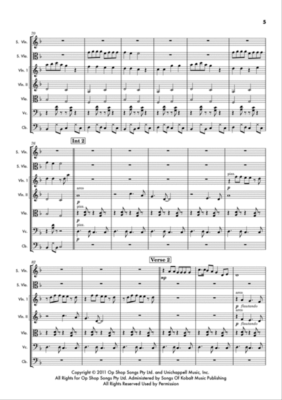 Somebody That I Used To Know String Orchestra scores gallery preview page 5