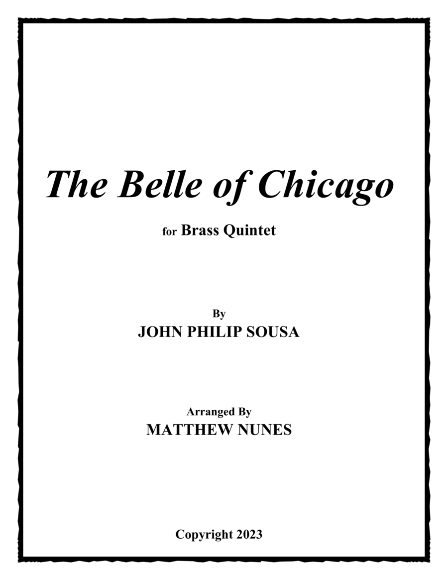 The Belle of Chicago Brass Quintet scores gallery preview page 1
