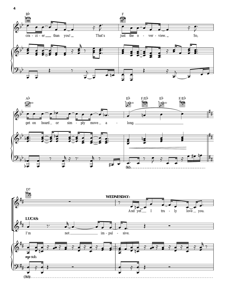Crazier Than You Crazier Than You Piano, Vocal, Guitar scores gallery preview page 4