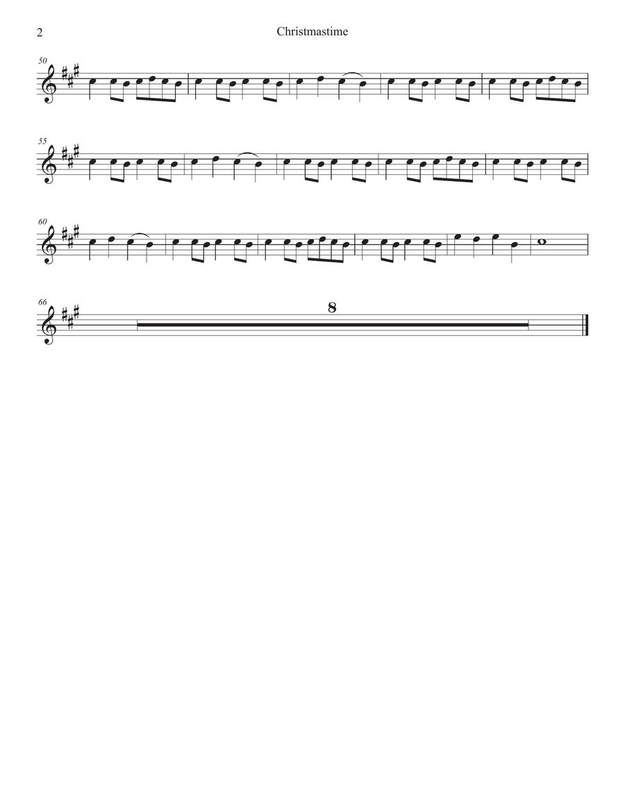 Christmastime Soprano Saxophone scores gallery preview page 5