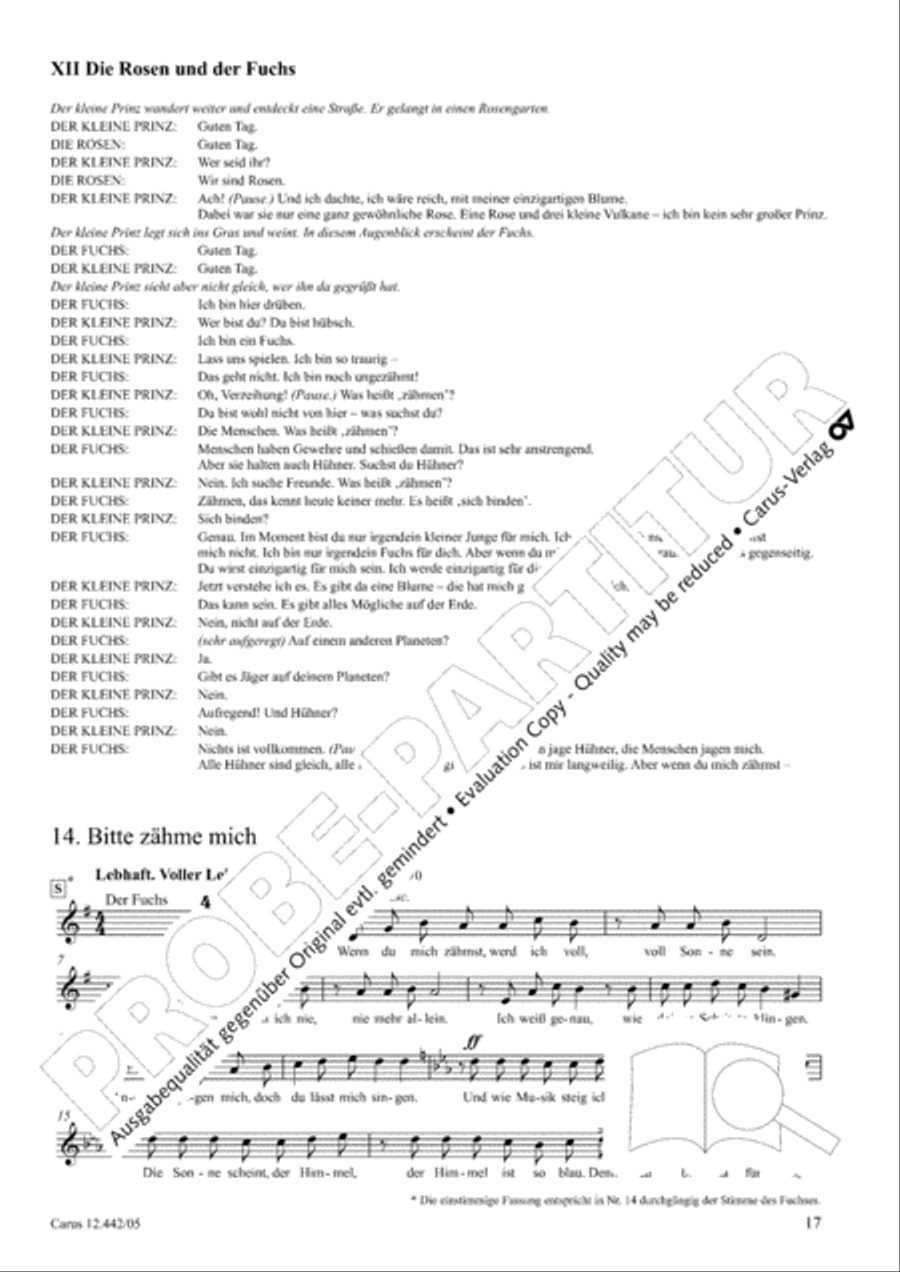 Der kleine Prinz 3-Part scores gallery preview page 18