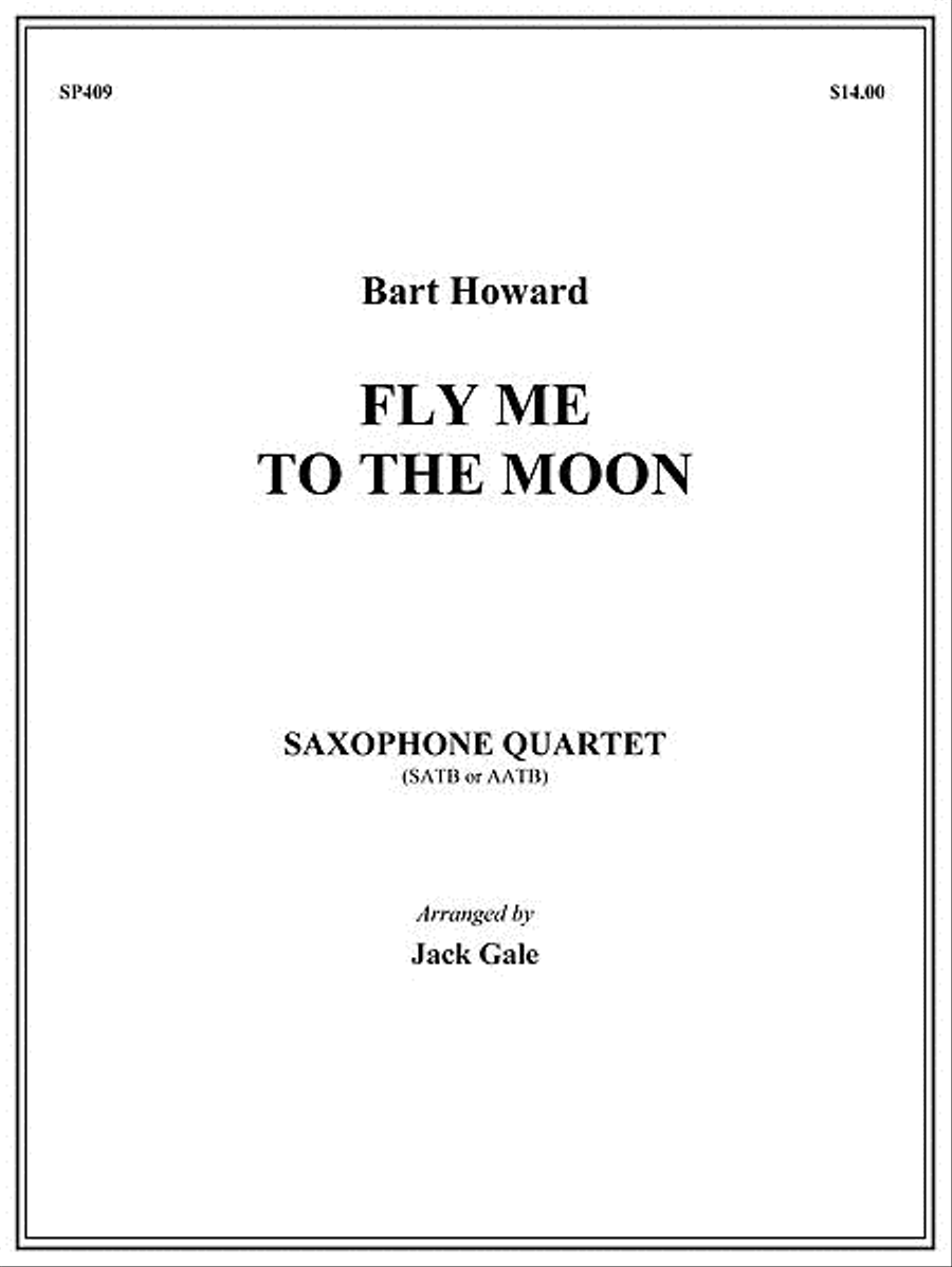 Fly Me To The Moon Saxophone Quartet scores gallery preview page 1