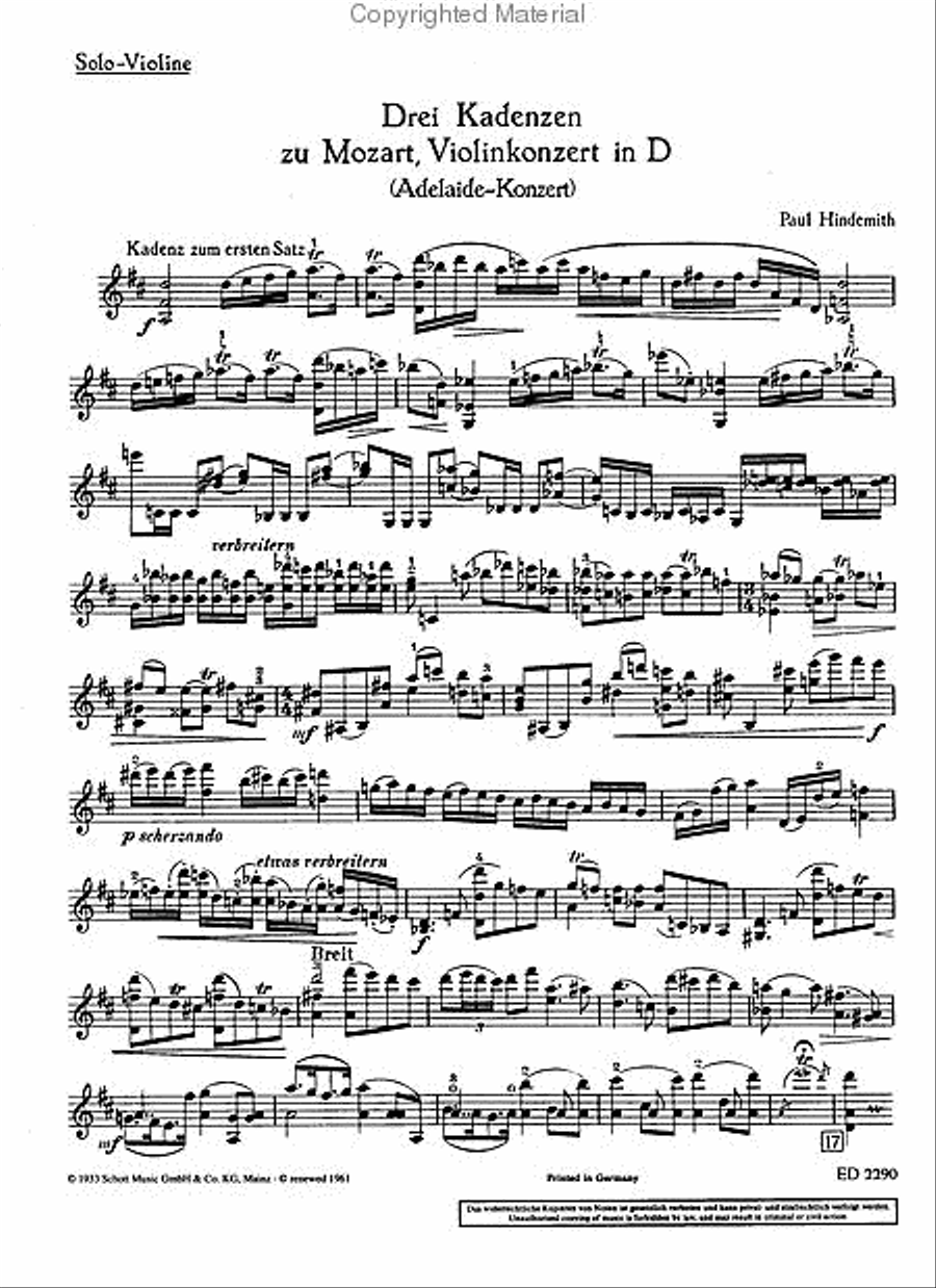 Concerto D Major KV Anh. 294A Violin Solo scores gallery preview page 4