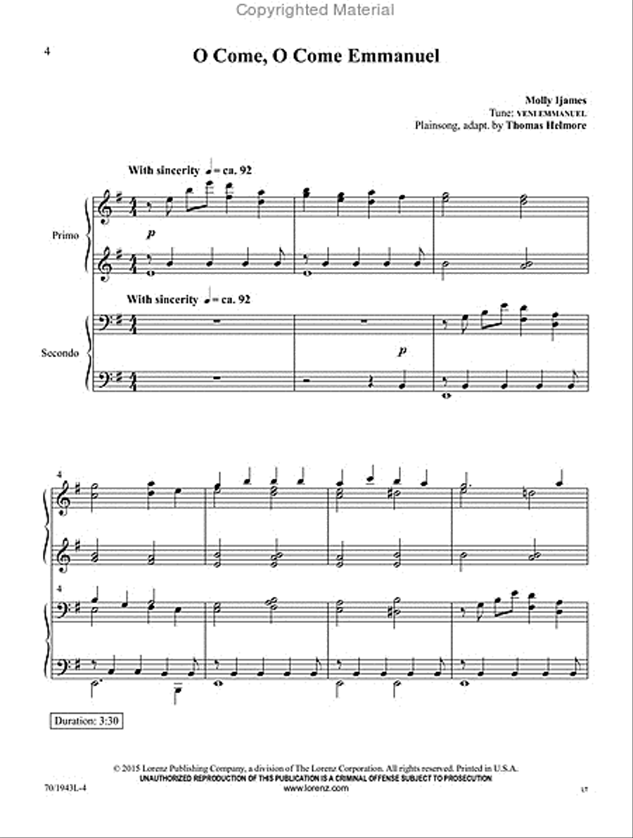 News of Great Joy! News of Great Joy! Piano Duet scores gallery preview page 4
