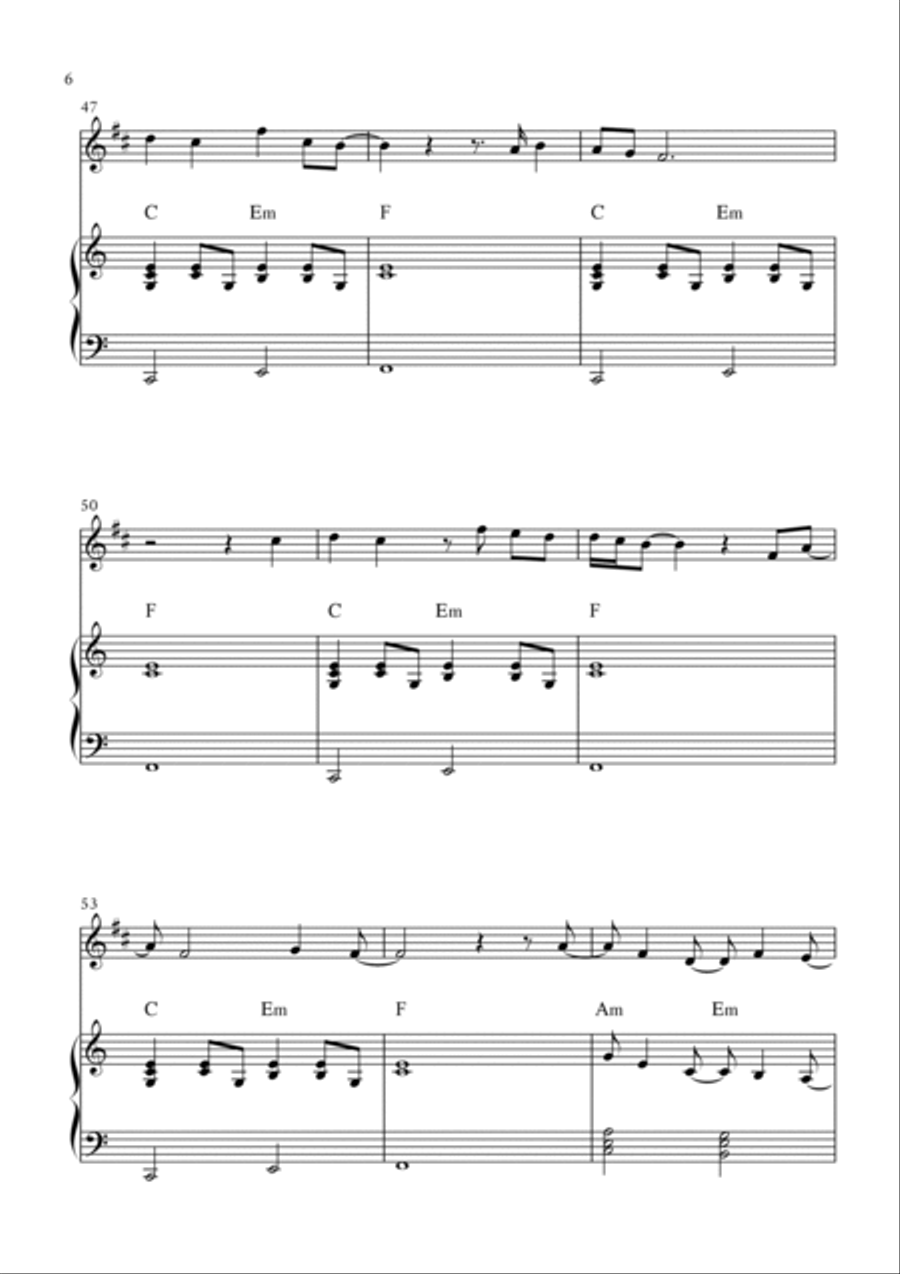 What Was I Made For? B-Flat Trumpet scores gallery preview page 6